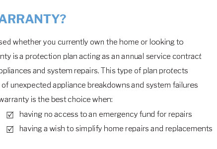 appliance warranty mission